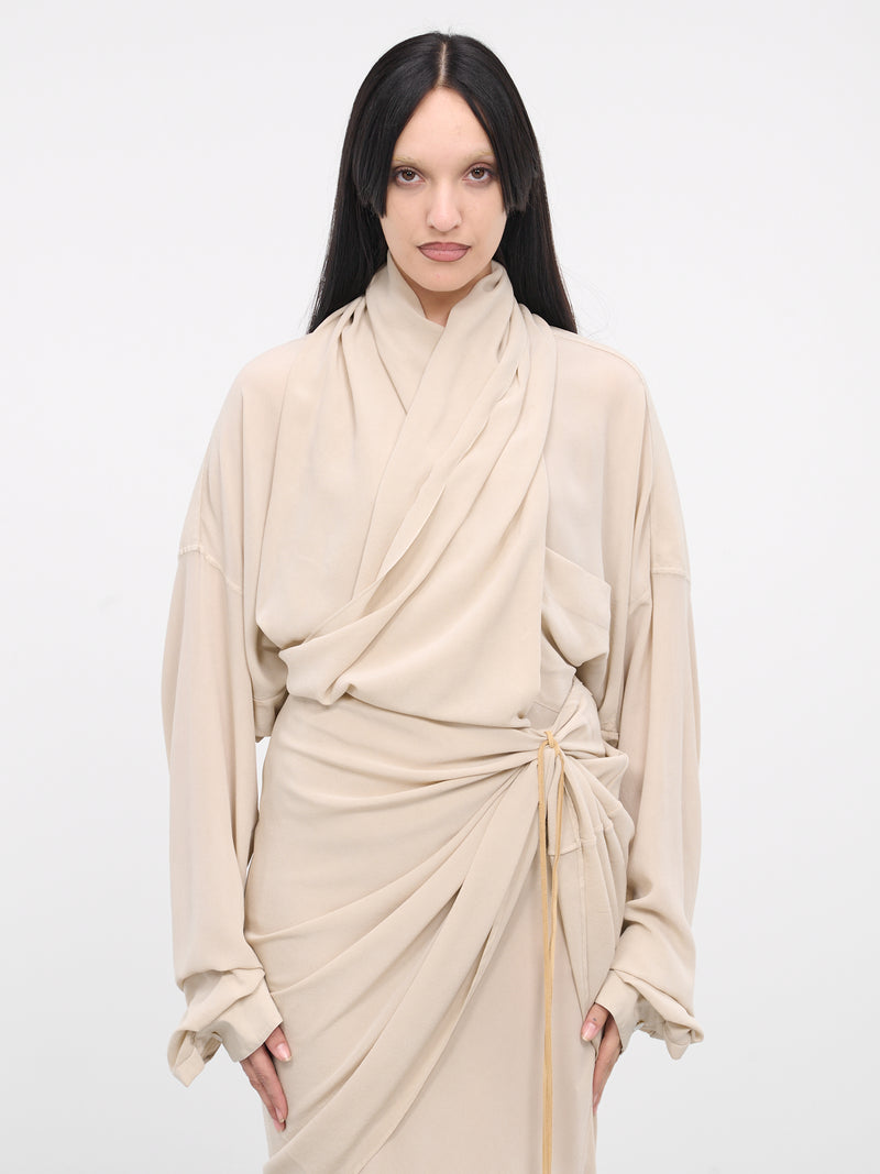 Draped Blouse (Q146SX-Q0027-SAND)