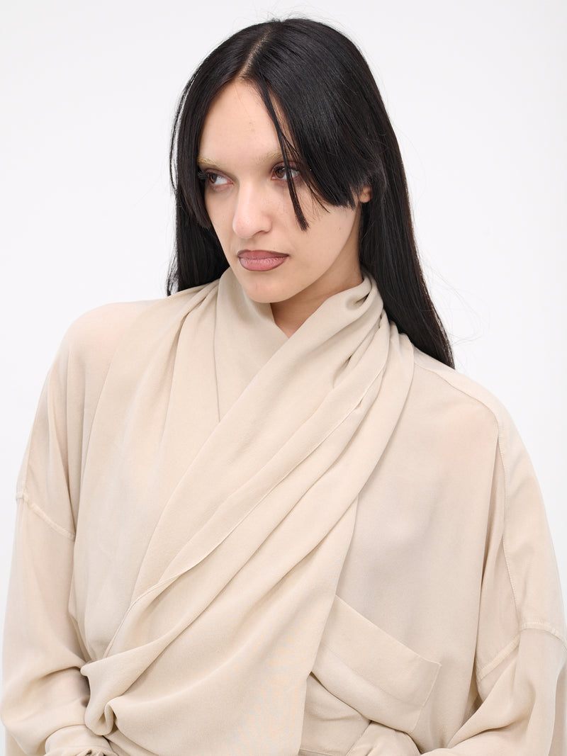 Draped Blouse (Q146SX-Q0027-SAND)