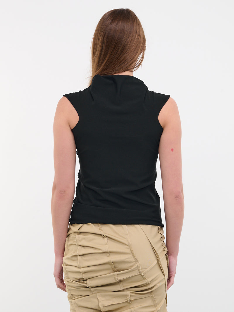 Cowl Neck Top (Q758KS-Q0009-BLACK)