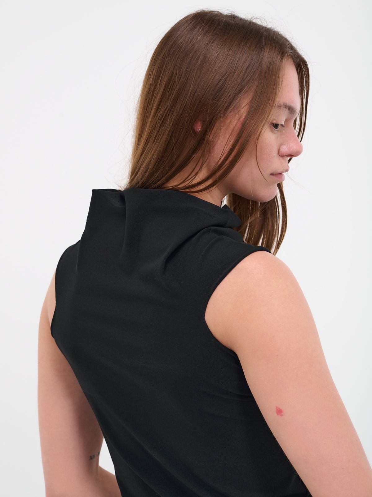 Cowl Neck Top (Q758KS-Q0009-BLACK)