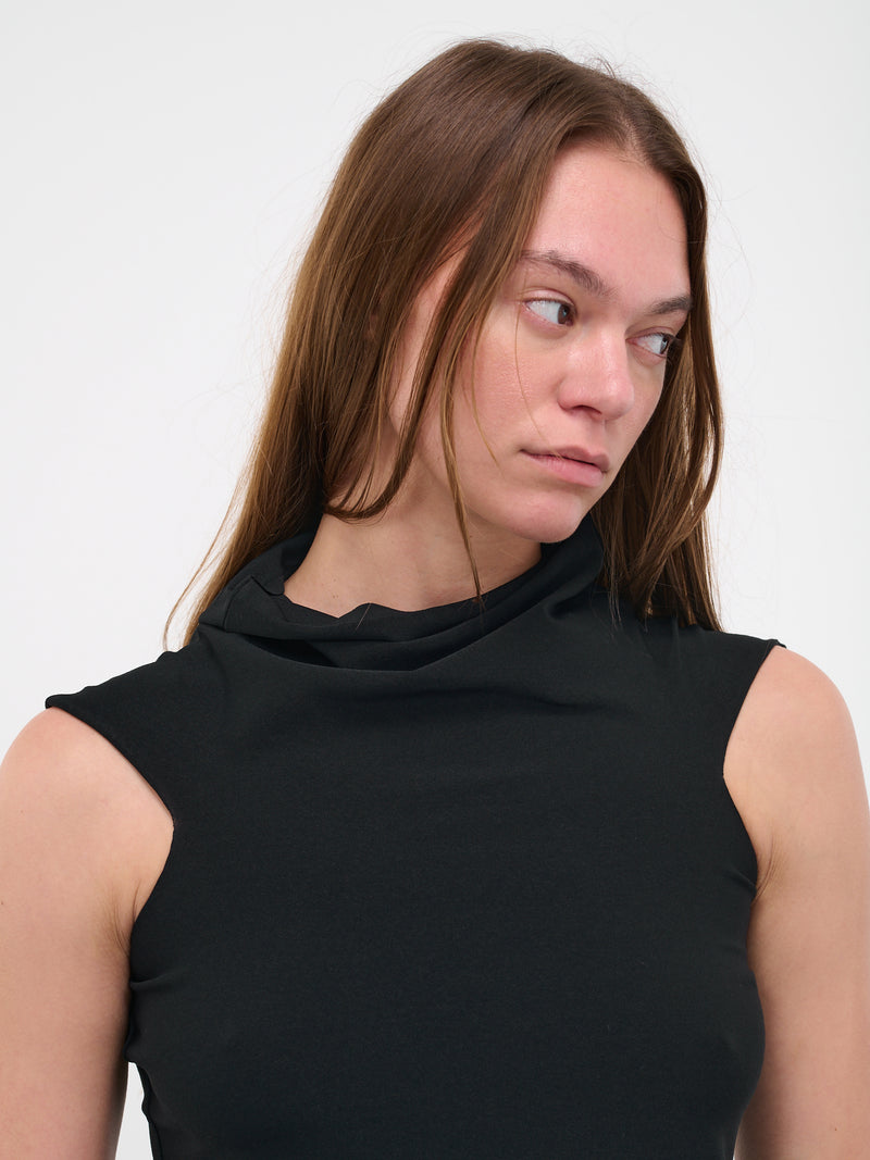 Cowl Neck Top (Q758KS-Q0009-BLACK)