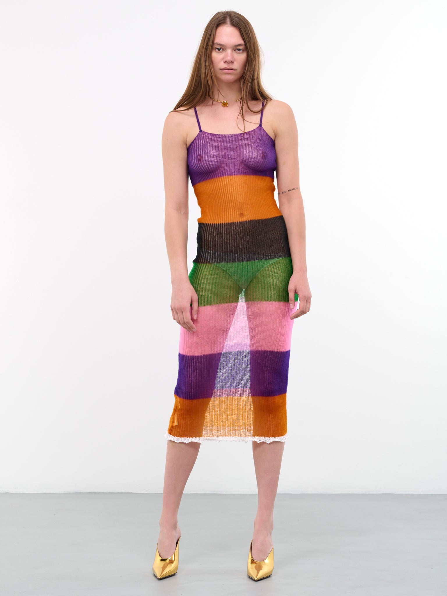 Stripe Knit Dress (Q761KY-Q0326-MULTICOLOR)