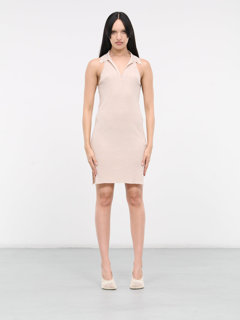 Rib-Knit Mini Dress (Q790KA-Q0077-ROSE-WATER)