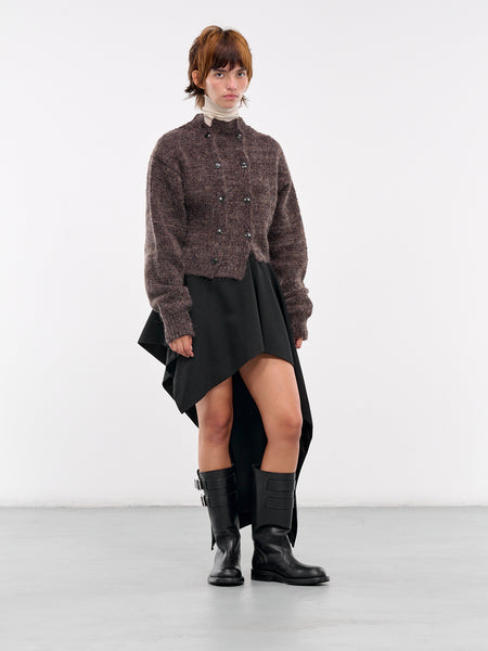 【初回限定】 Draped Skirt (QUPZ35006A-QZ011-BLACK) ウェア