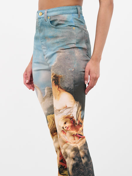 【COSYHARU】Painting Wide Denim Pants COSYHARU】Painting Wide Denim Pants COSYHARU】Painting Wide
