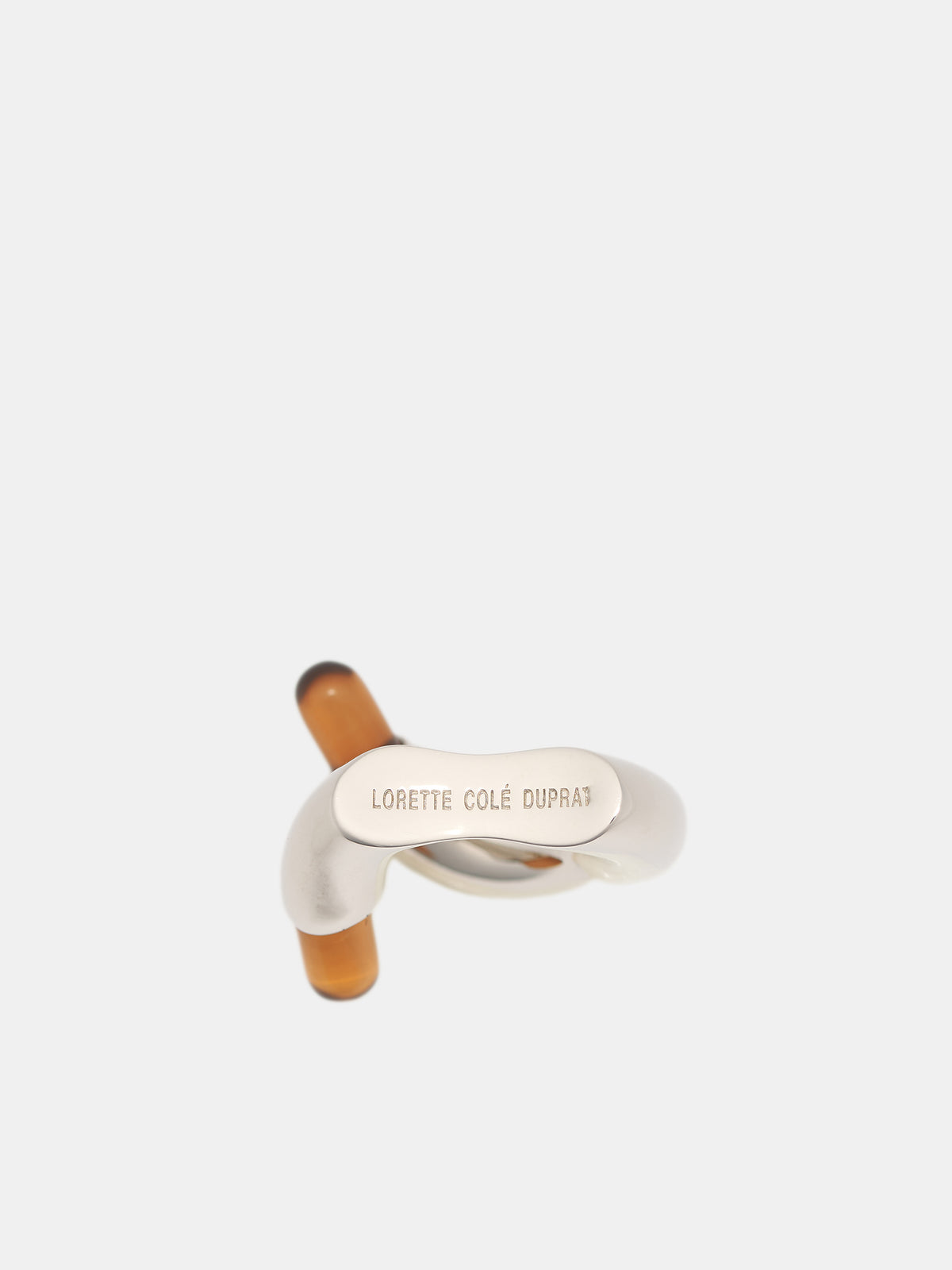 R1 Palladium & Resin Ring (R1-M-SILVER-BROWN)