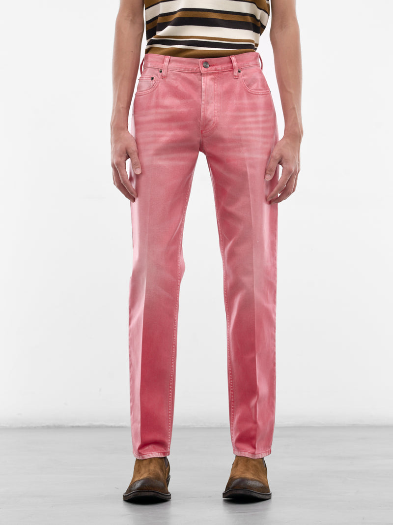 Pink Randolph Coated Denim Jeans (RANDOLPH-CHERRY-PINK)