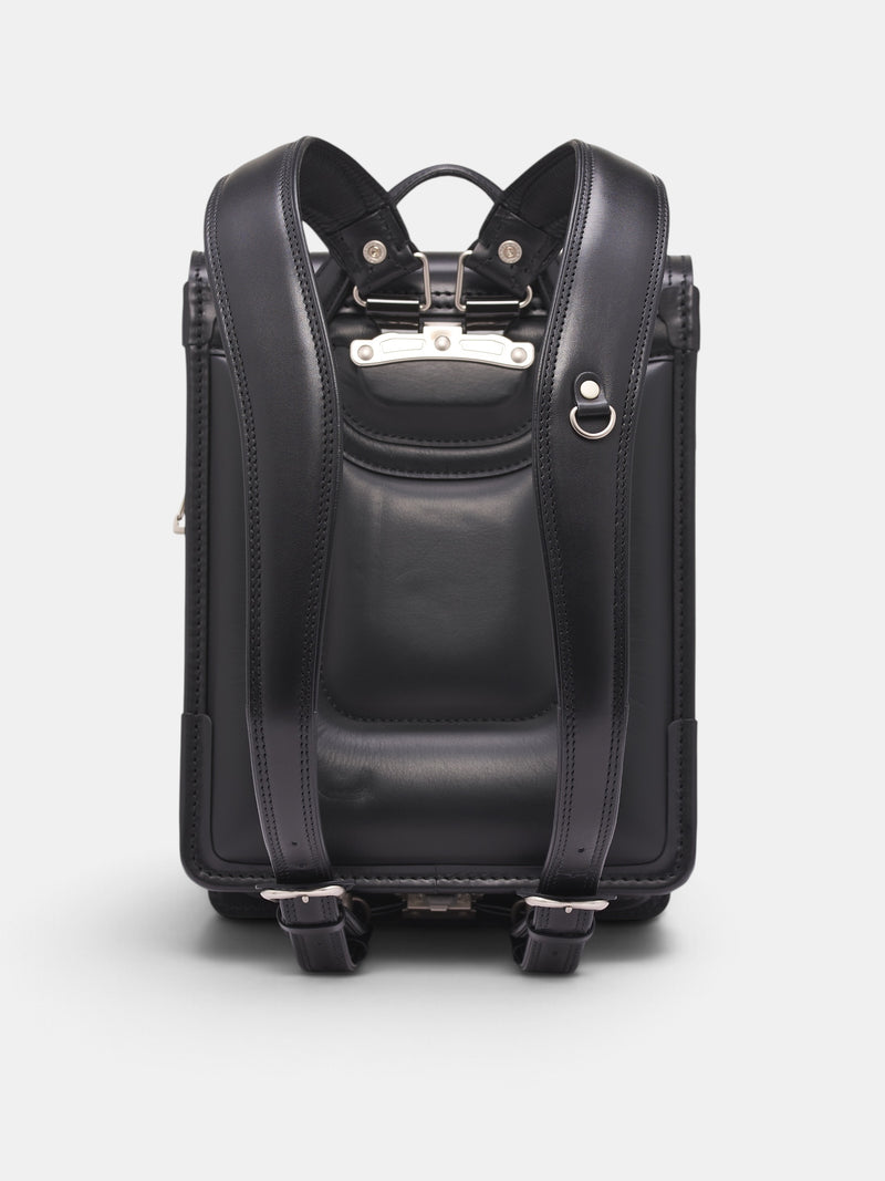 Black Steerhide Randoseru Backpack (BRANDSERU-STEERHIDE-BLACK)