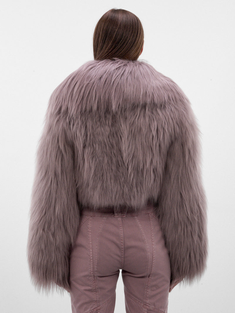 Purple Sage Lamb Fur Jacket (RF6122-P04US-PURPLE-SAGE)