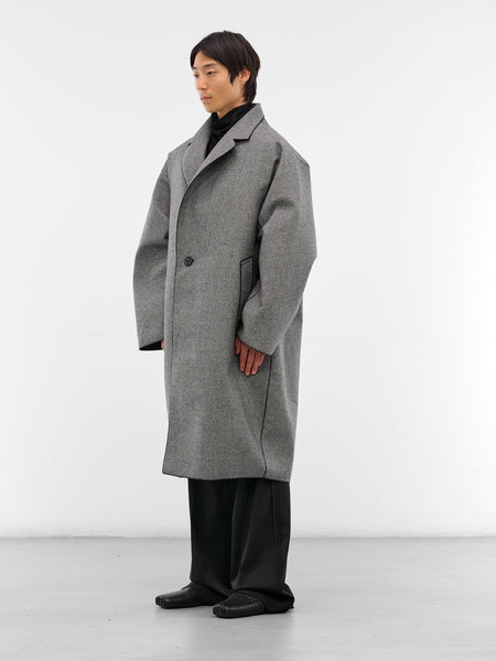 Houndstooth Wool Oversized Coat (RM252-031-HOUNDSTOOTH)