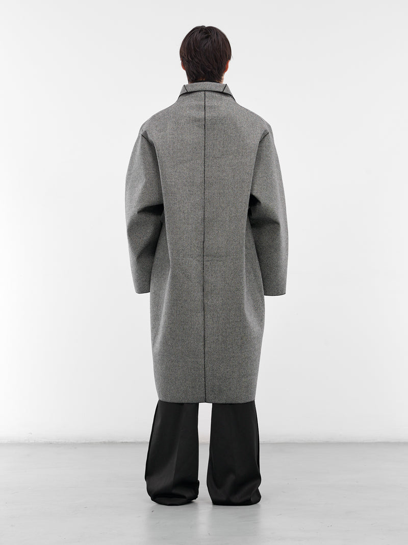 Houndstooth Wool Oversized Coat (RM252-031-HOUNDSTOOTH)
