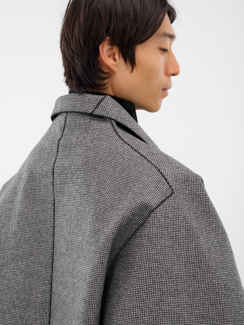 Houndstooth Wool Oversized Coat (RM252-031-HOUNDSTOOTH)