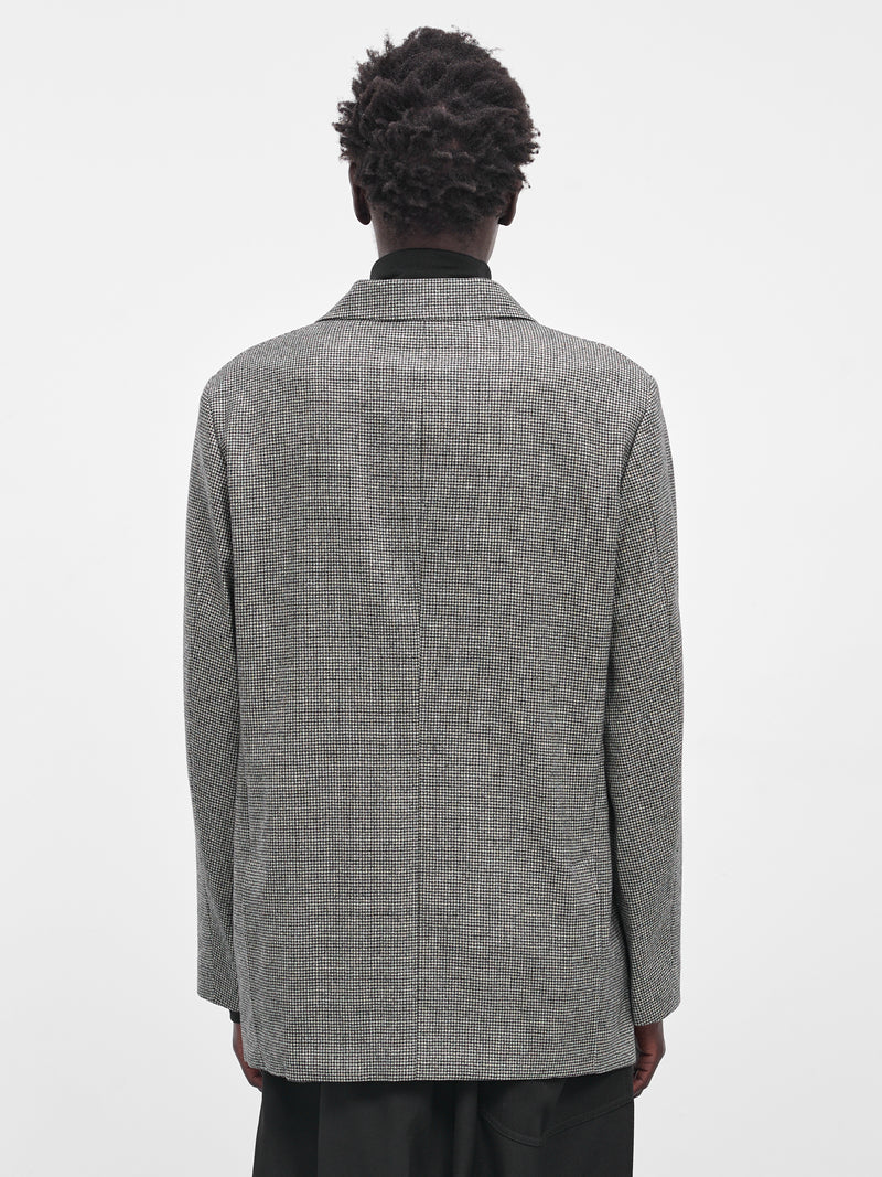 Gray Houndstooth Wool Blazer (RM252-036-HOUNDSTOOTH)