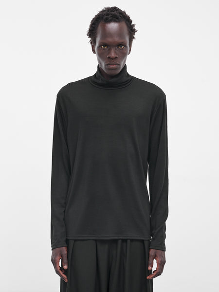 Black Wool Turtleneck Sweater (RM252-043-BLACK)