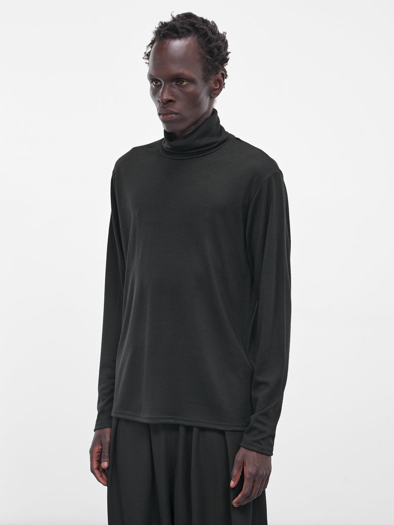 Black Wool Turtleneck Sweater (RM252-043-BLACK)