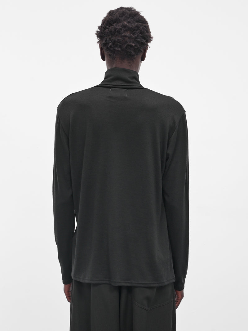 Black Wool Turtleneck Sweater (RM252-043-BLACK)