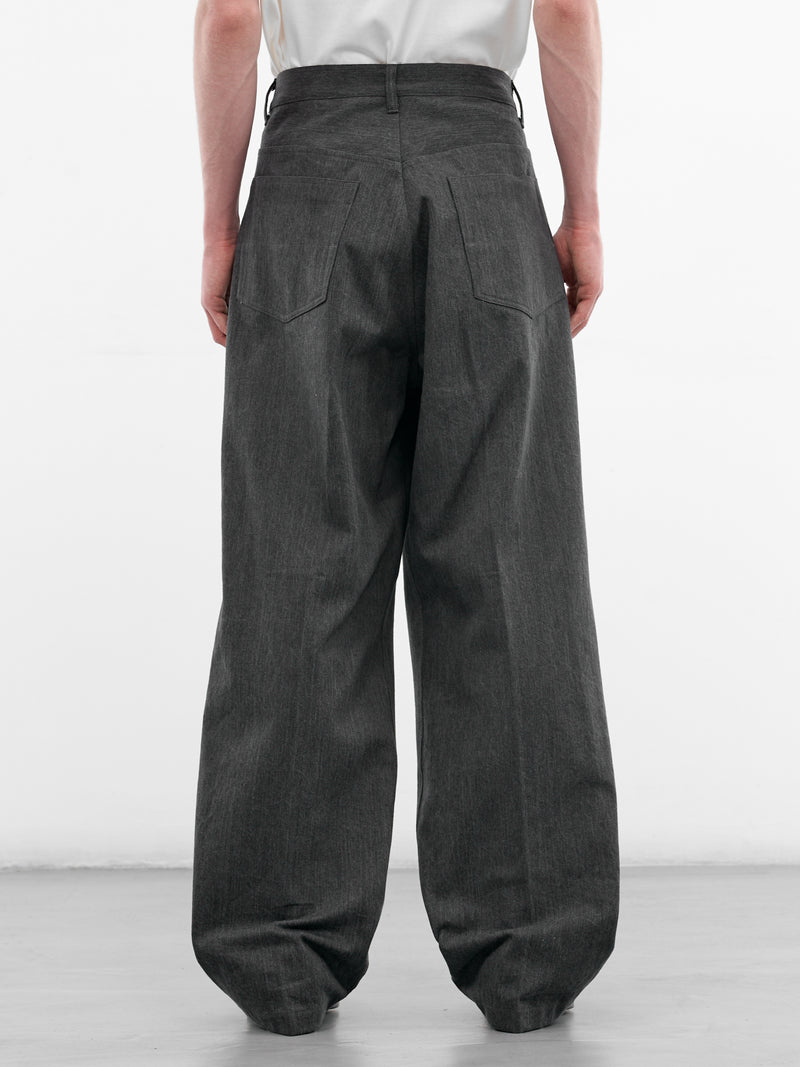 Gray Denim Wide Baggy Jeans (RM261-018-GRAY)