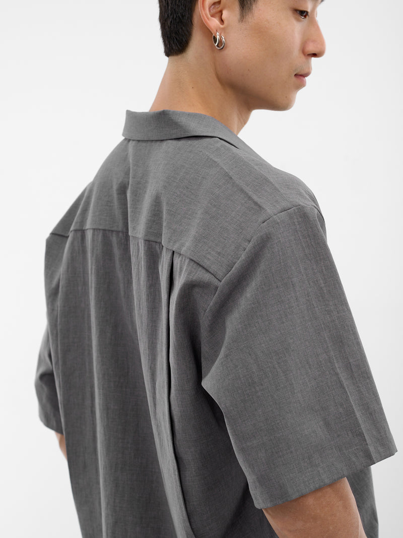 Gray Boxy Camp Shirt (RM261-039-GRAY)