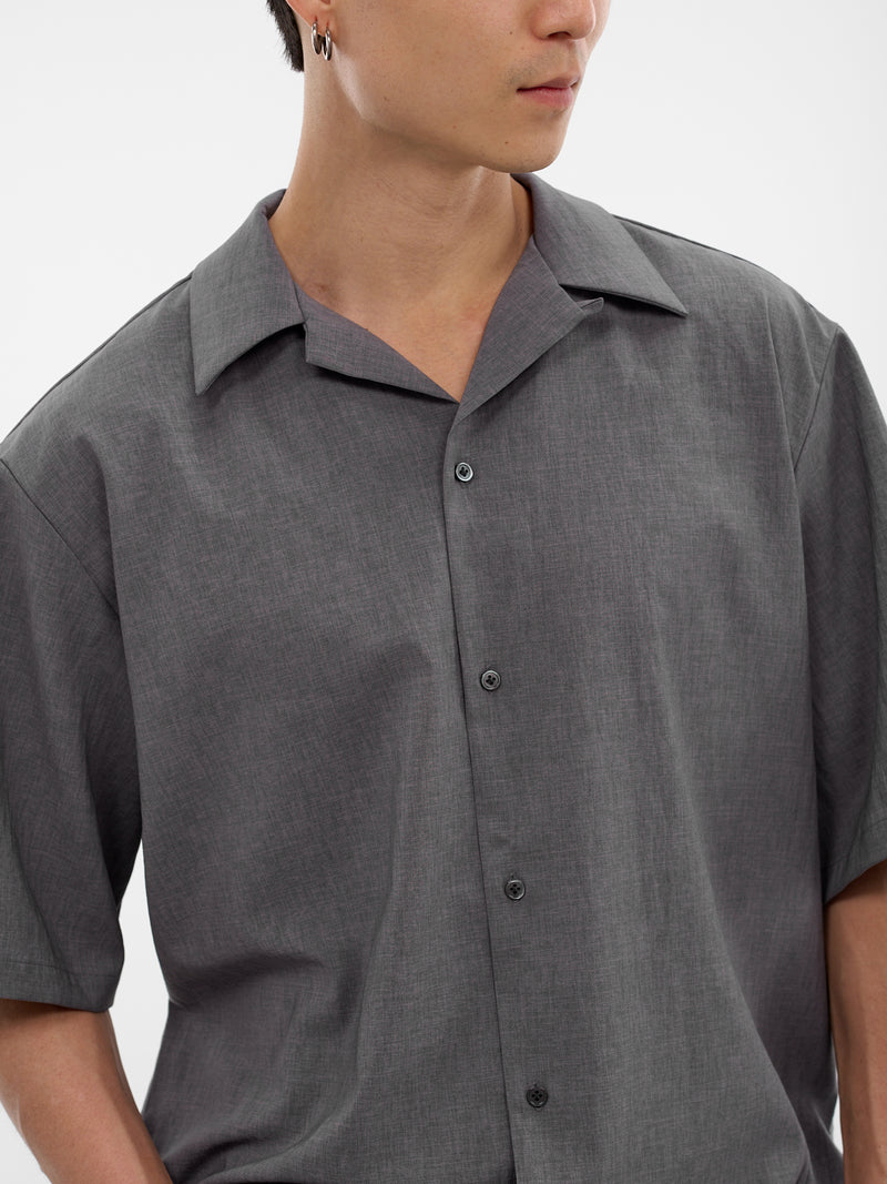 Gray Boxy Camp Shirt (RM261-039-GRAY)