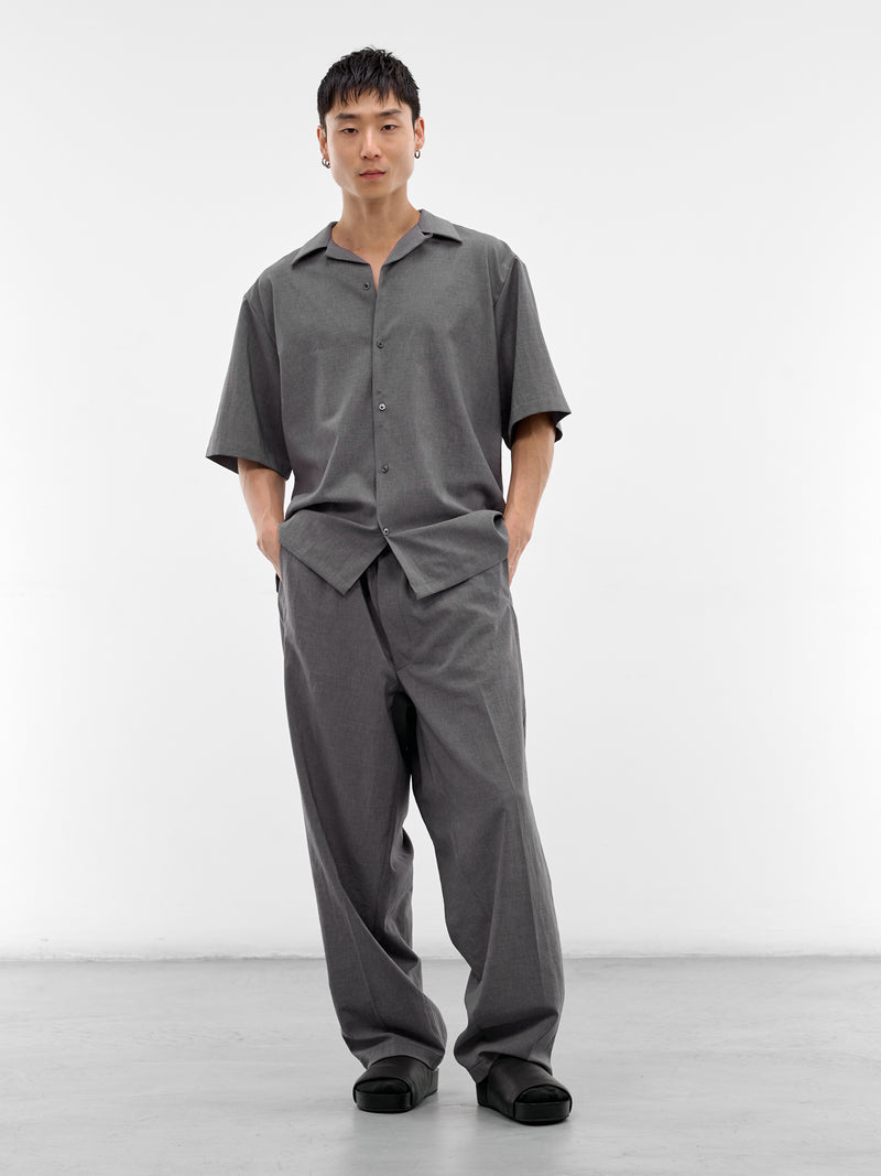 Gray Boxy Camp Shirt (RM261-039-GRAY)