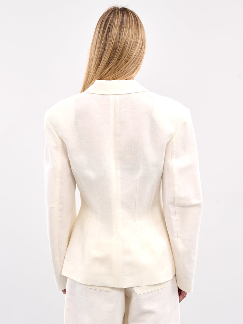 Tailored Cargo Blazer (ROWA15170ARA372-WHITE)