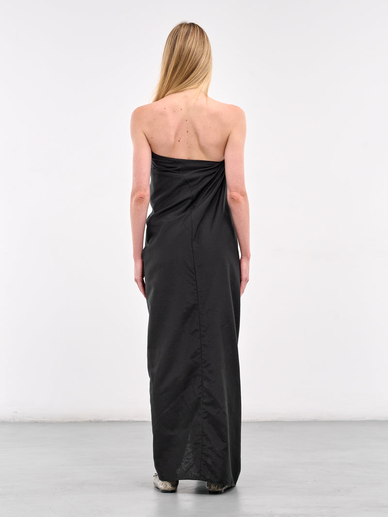 Draped Maxi Dress (ROWA50360FRA368-BLACK)
