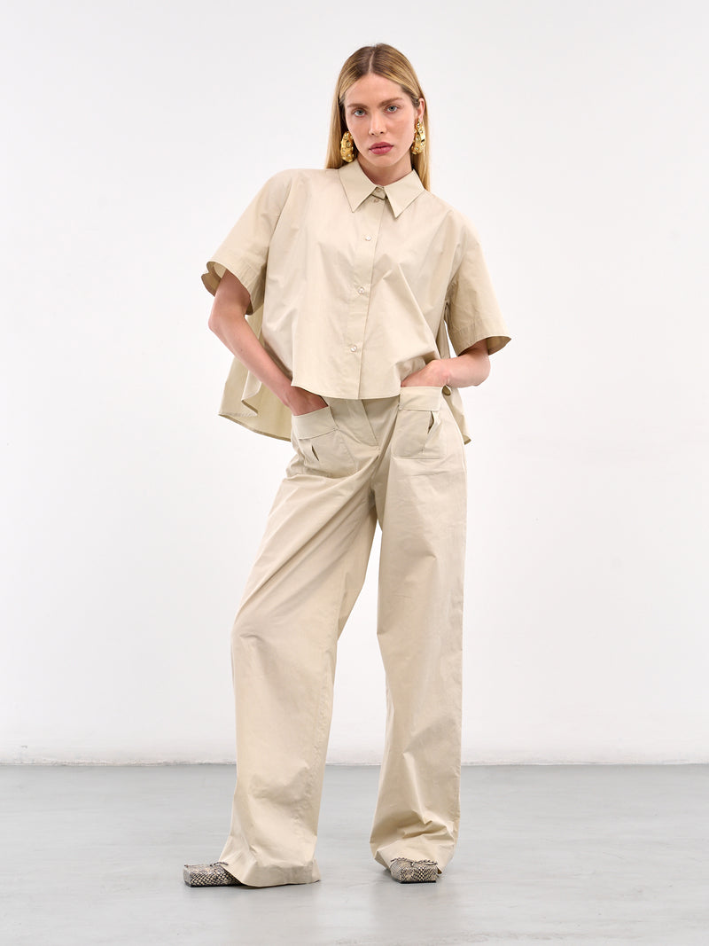 Wide Leg Cargo Pants (ROWA30161RRA097-ECRU)