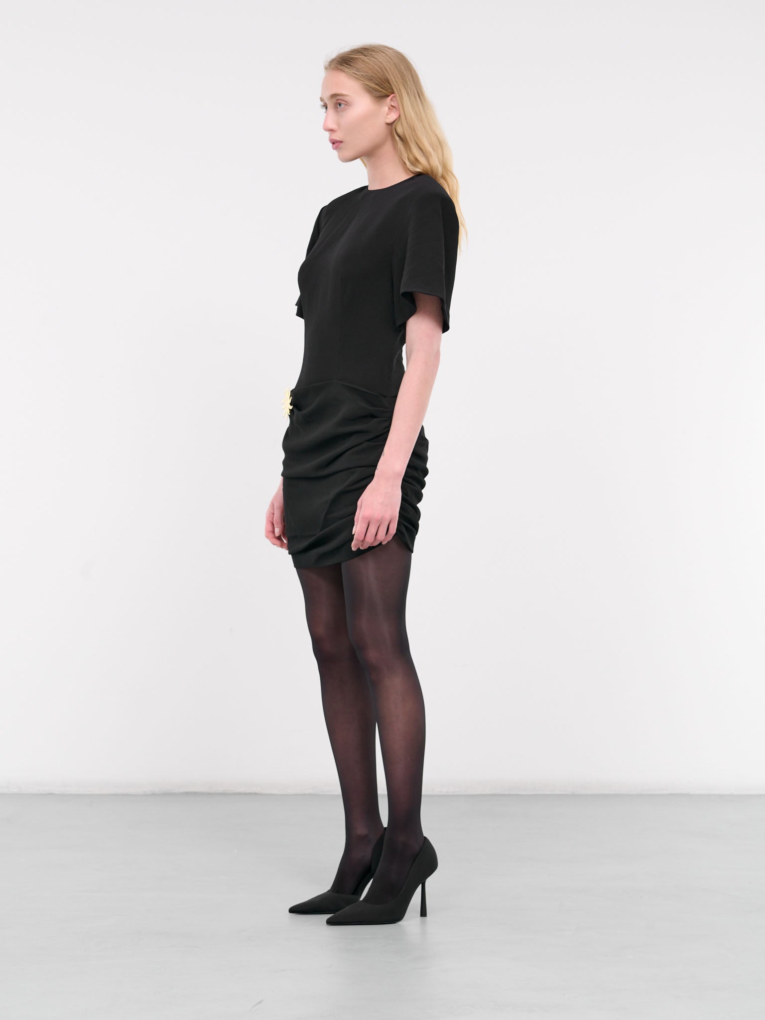 Sablé T-Shirt Mini Dress (RR339-BLACK)