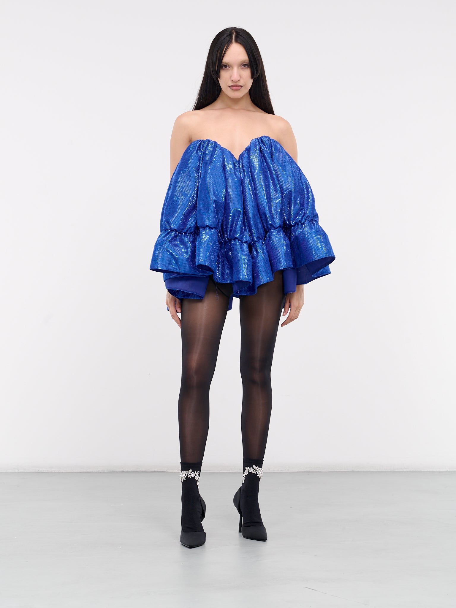 Ruffle Mini Dress (RUFFLE-MINI-DRESS-BLUE)