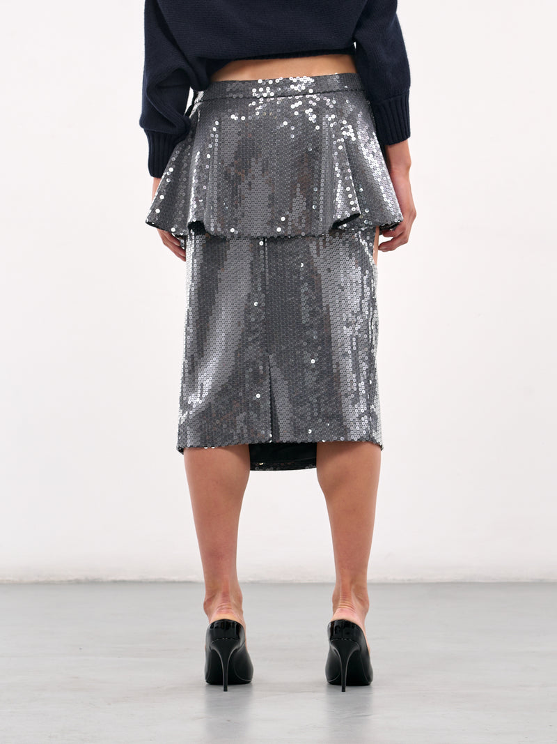 Sliced Pencil Skirt (S001-SLICED-GREY)