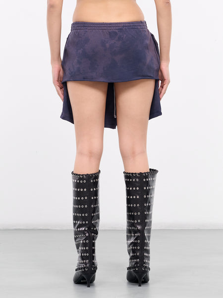 ワンピース GLOWNY G DRAWSTRING SWEAT SKIRT NAVY GC24WTSK001NA 5e310f62880577f14f83c24544cdc1