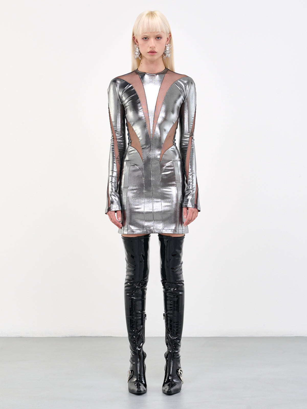 MUGLER Illusion Dress | H.Lorenzo - front