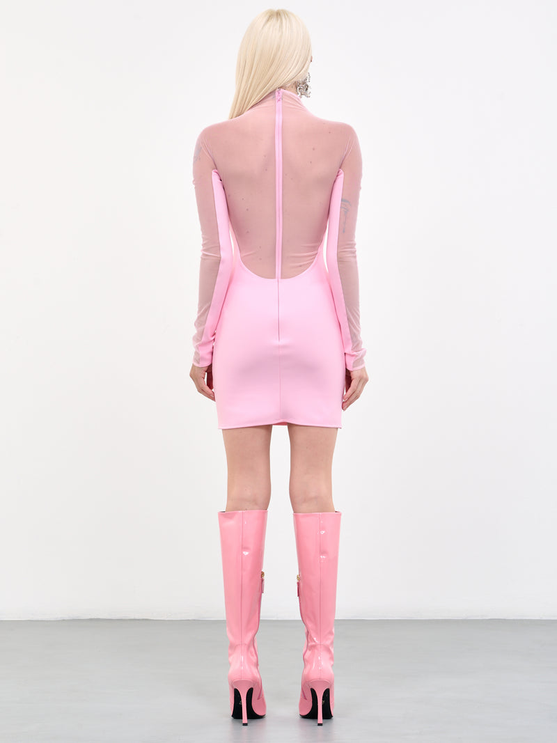 MUGLER Corset Illusion Dress | H.Lorenzo - back