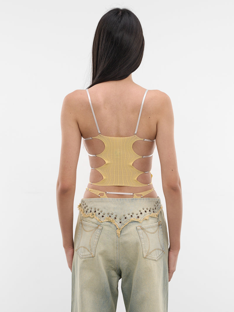 Butter Sheer String Tank Top (S25SF01BU-BUTTER)