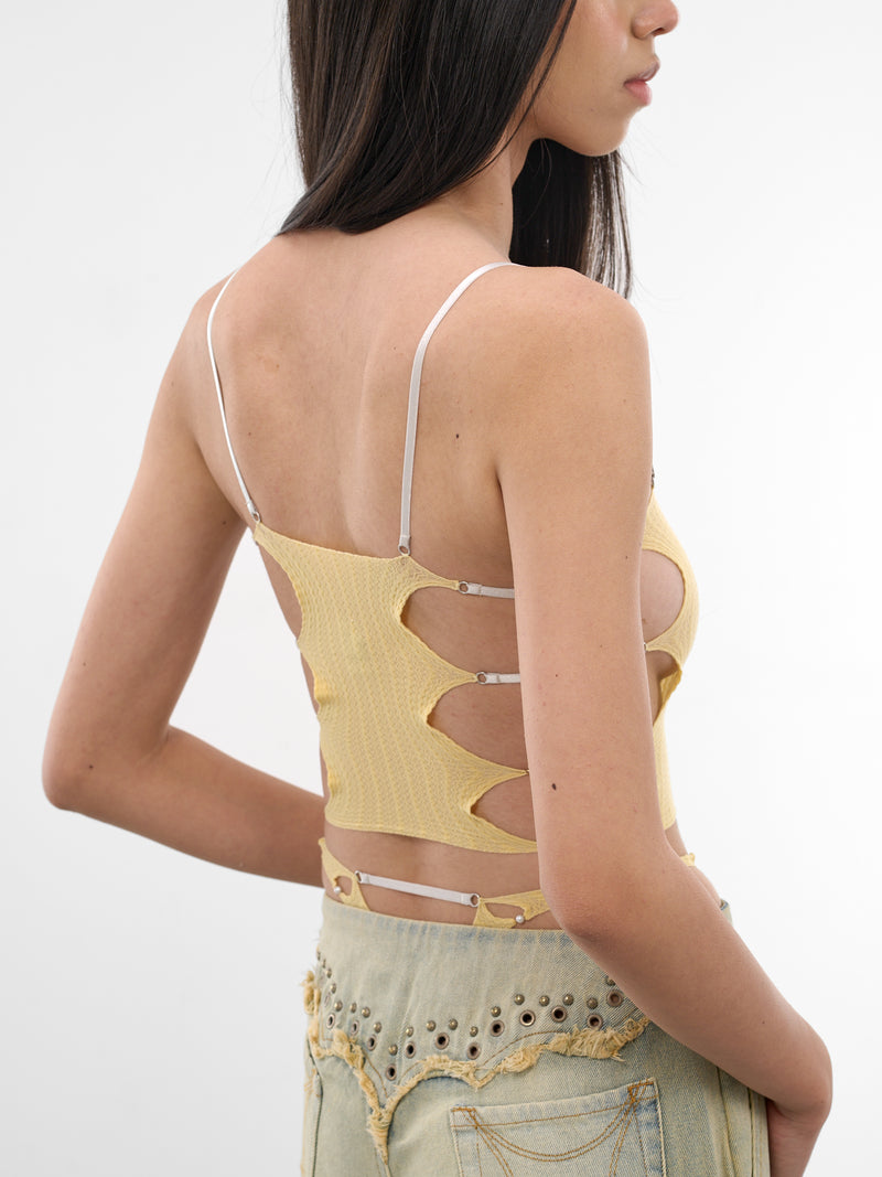 Butter Sheer String Tank Top (S25SF01BU-BUTTER)