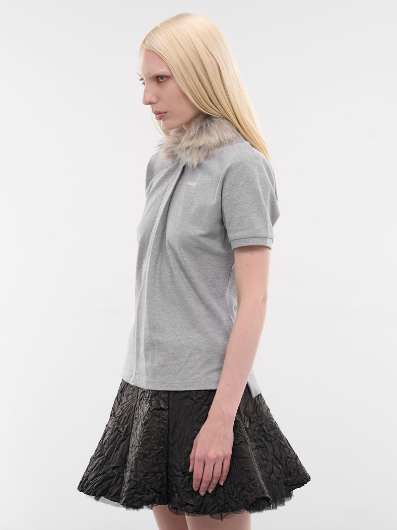 AVAVAV Faux Fur Polo Shirt | H.Lorenzo - side
