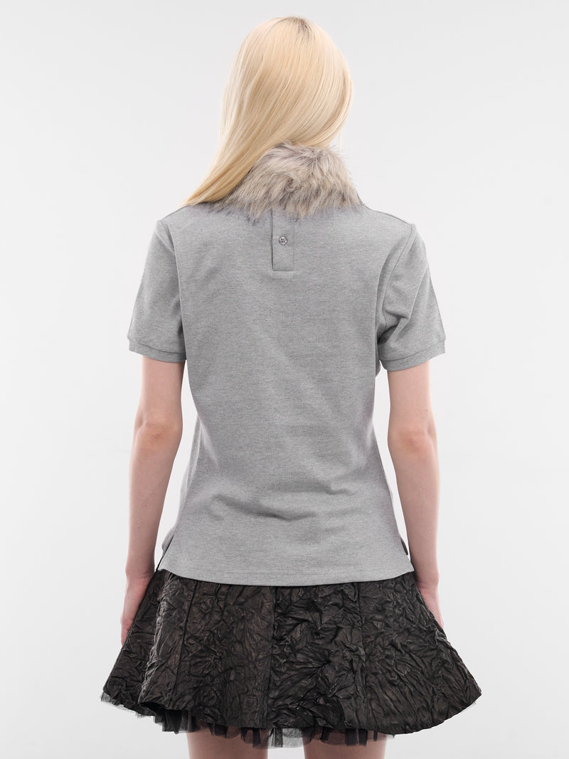 AVAVAV Faux Fur Polo Shirt | H.Lorenzo - back