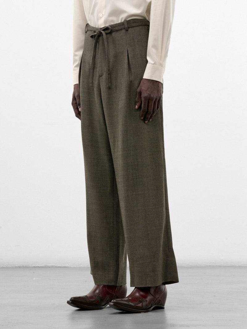 Gray Wool Judo Trousers (S26AW17PT-W-DOBBY-GREY)
