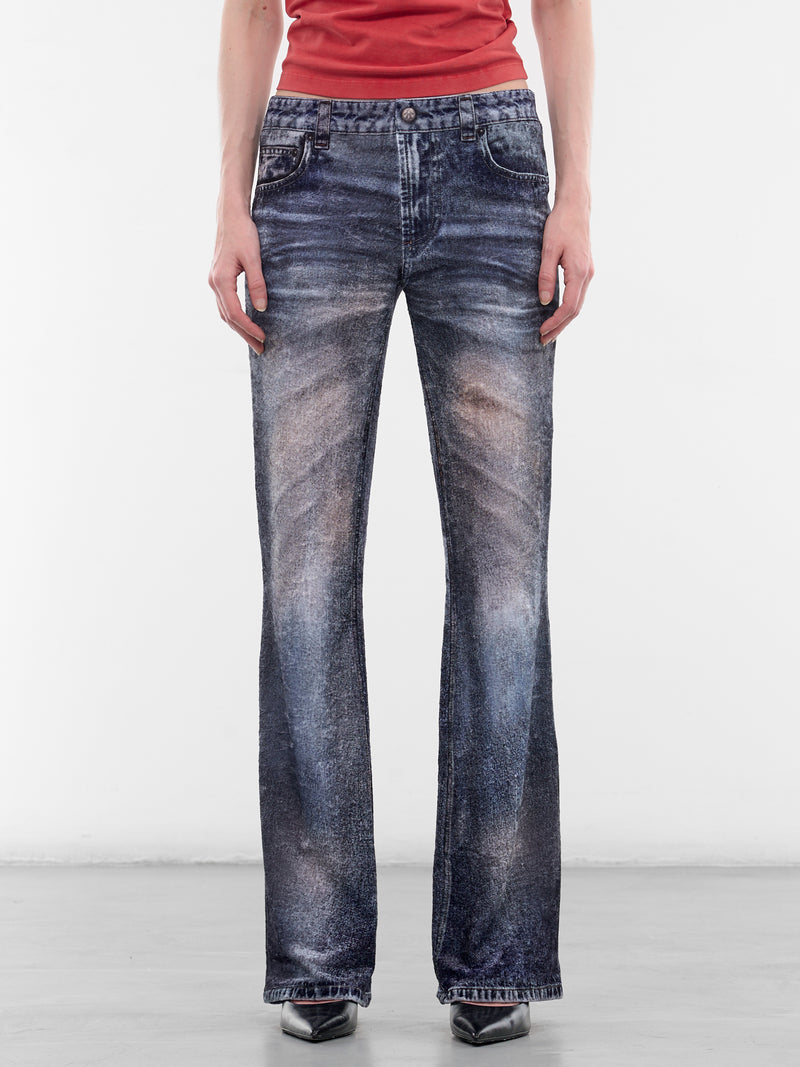 AVAVAV Trompe L'oeil Print Jeans | H.Lorenzo - front
