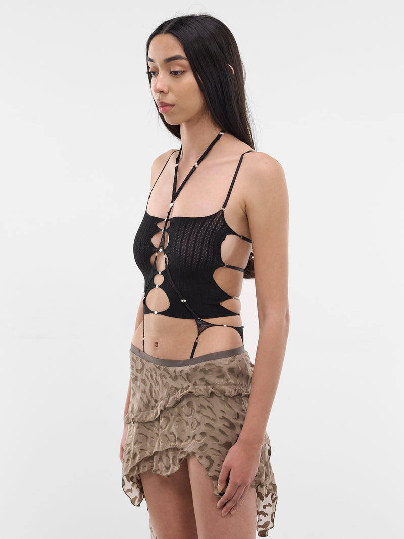 Onyx Sheer G-String Body Harness (S26SF02ON-ONYX)