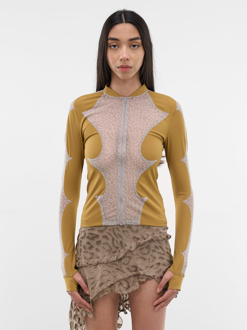 Thorn Combo Leopard Sport Jacket (S26WV13MU-MUSTARD)