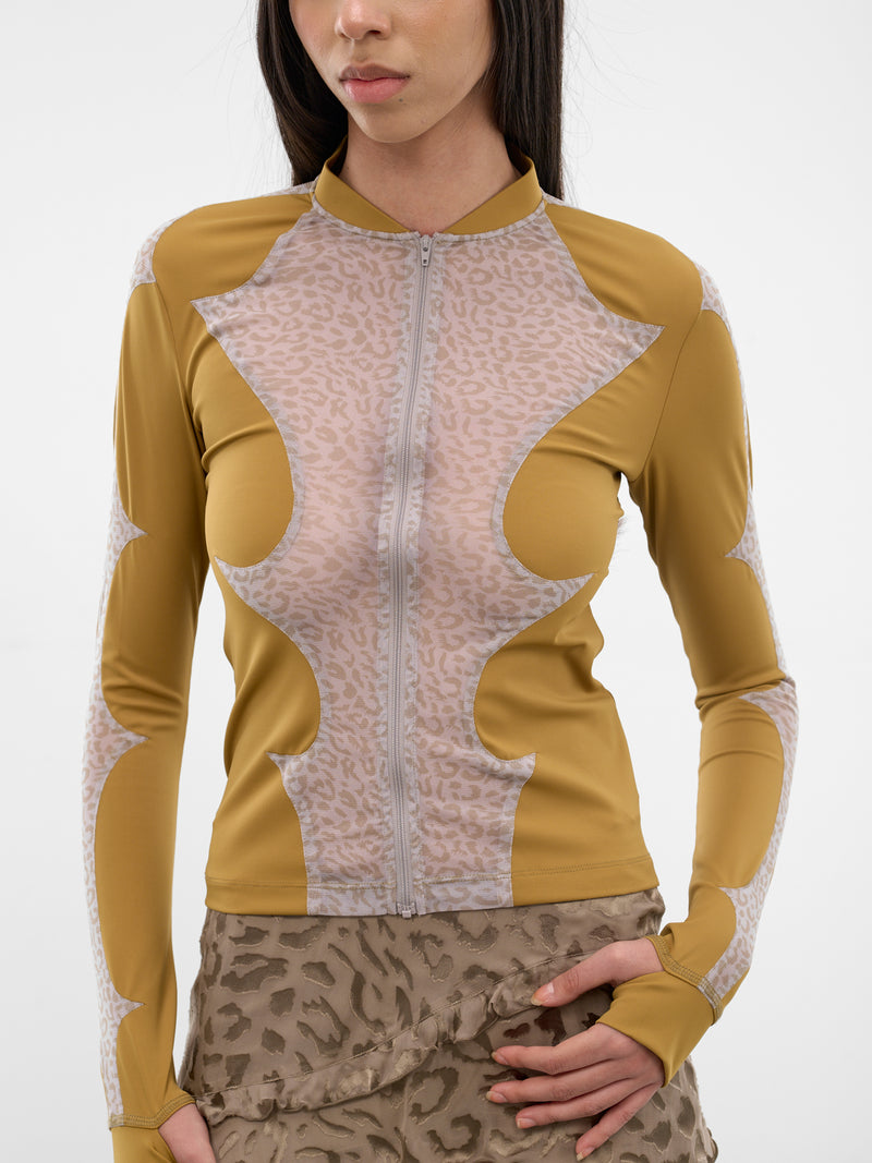 Thorn Combo Leopard Sport Jacket (S26WV13MU-MUSTARD)