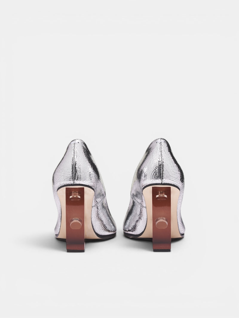 Silver Tabi Claw Plexi Pump (S39WL0187-P5016-T9002-METALLIC)
