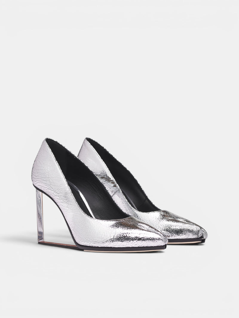 Silver Tabi Claw Plexi Pump (S39WL0187-P5016-T9002-METALLIC)