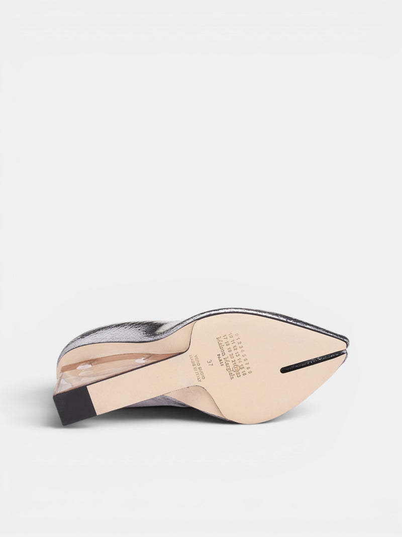 Silver Tabi Claw Plexi Pump (S39WL0187-P5016-T9002-METALLIC)