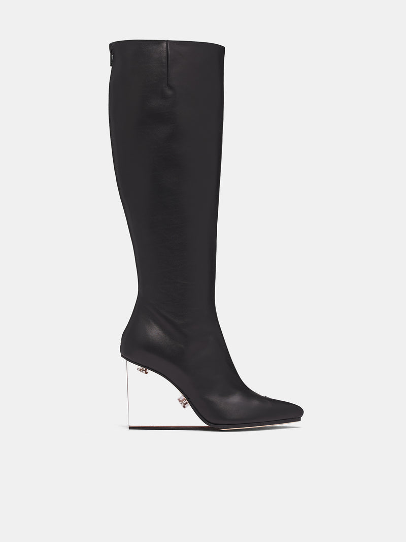 Black Tabi Claw Plexi Boots (S39WW0076-P7700-T8013-BLACK)