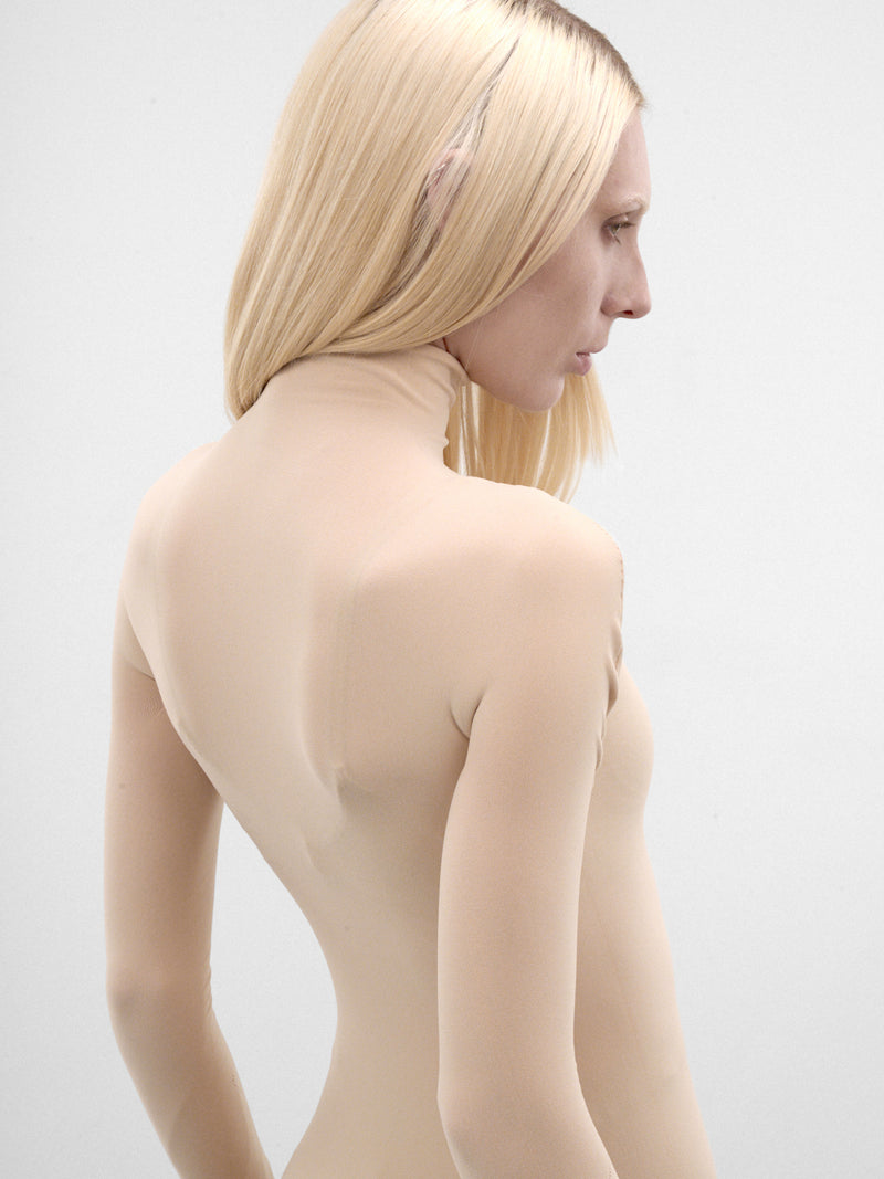 Nude Nylon Collant Top (S4-M-4012-COLLANT-TOP-NUDE)