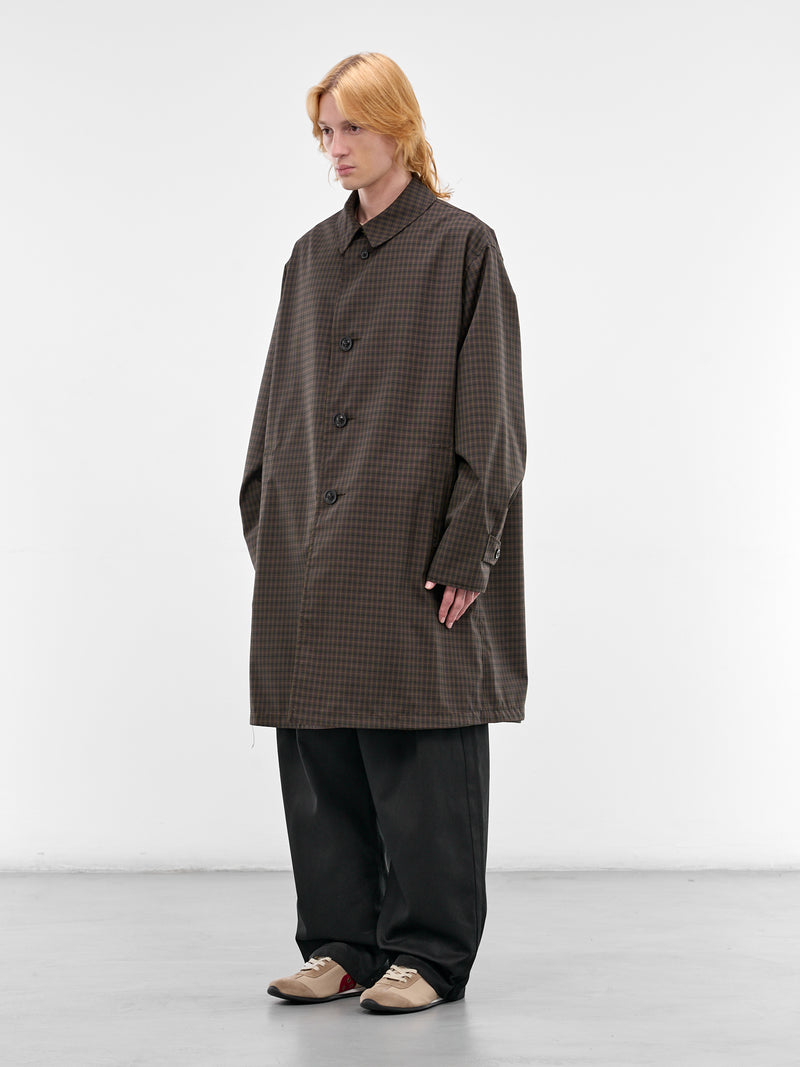 Reversible Check Taffeta Rain Coat (S50AH0142-MTN145-001F-CHECKED)