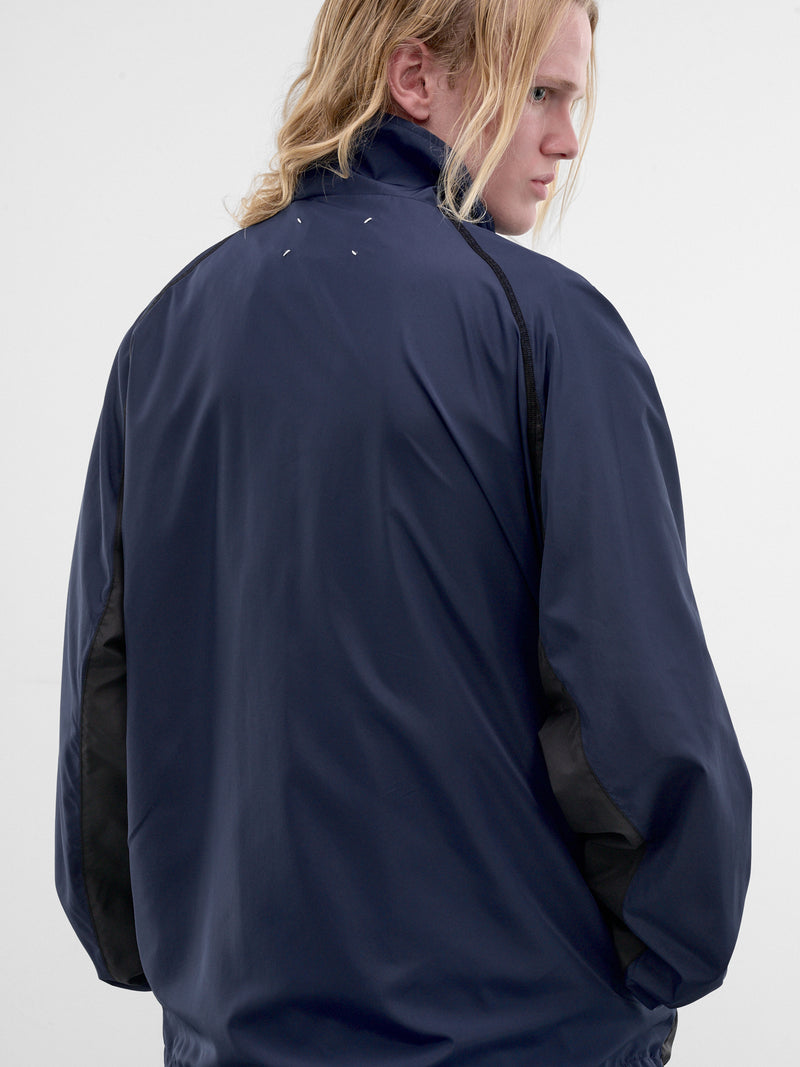 Blue Contrast Panel Track Jacket (S50AM0663-S76420-962-BLUE)