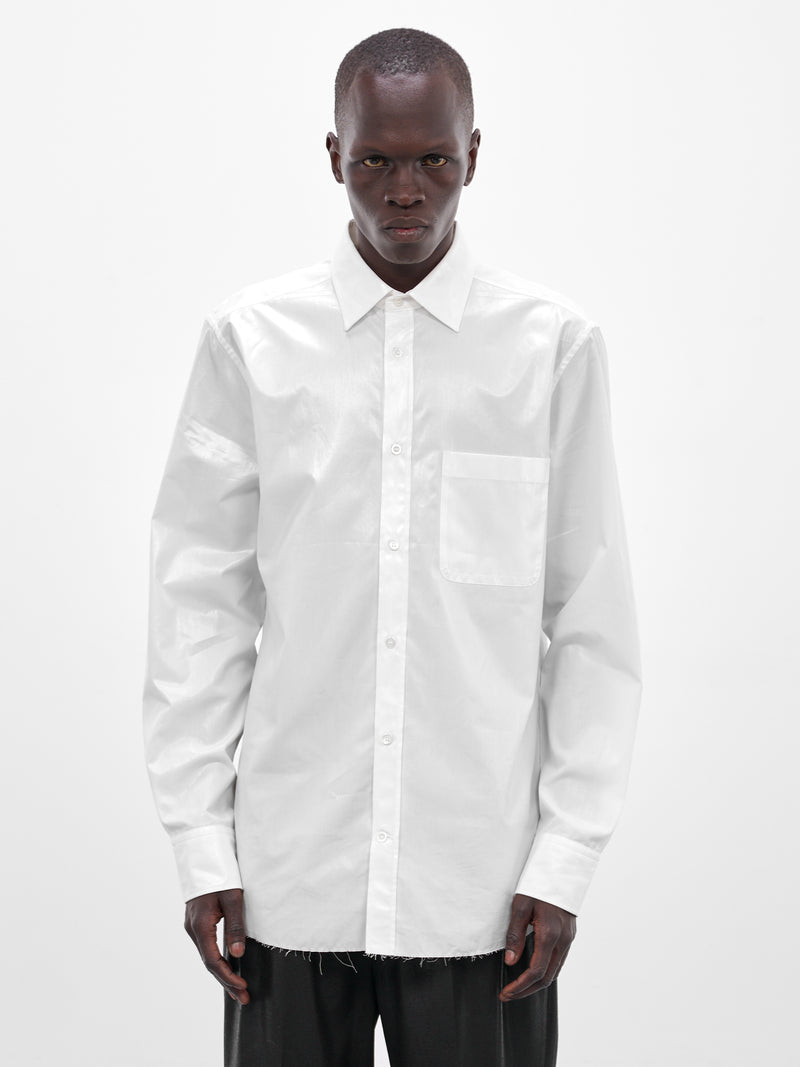 White Cotton Poplin Classic Shirt (S50DT0071-S43001-102-WHITE)